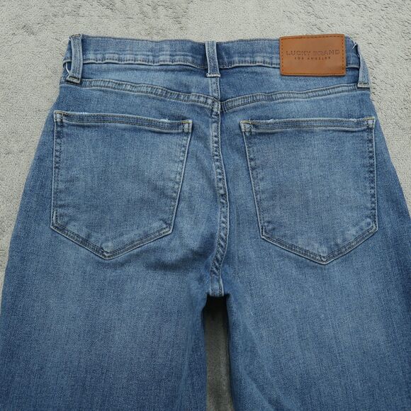 Lucky Brand Jeans Womens Size 8 High-Rise Bridgette Skinny 26" Inseam Distressed - Picture 14 of 16